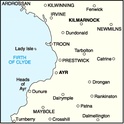 Wandelkaart Schotland Landranger 070 Ayr, Kilmarnock & Troon