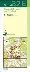 Topografische kaart / Wandelkaart 32E Nijkerk (Veluwe)