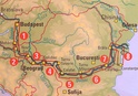 Fietsgids Donau radweg Budapest naar Zwarte Zee (Eurovelo deel 3) | Galli Verlag kaartenset