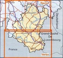 Topografische kaart Luxemburg - wegenkaart provincie Luxemburg - België | NGI