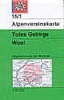 Alpenvereinskarte 15/1 Totes Gebirge, westl. Blatt - wandelkaart Oostenrijk