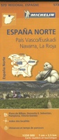 Landkaart - wegenkaart Michelin 573 Pais Vasco - Euskadi - Navarra -La Rioja - Pamplona - Baskenland  | Michelin