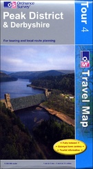 Fietskaart Peak district & Derbyshire Tour Map | Ordnance Survey