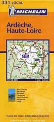 Wegenkaart - landkaart - autokaart 331 Ardeche - Haute Loire | Michelin Local