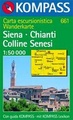 Wandelkaart fietskaart 661 Siena - Chianti - Colline Senesi - Toscane | Kompass