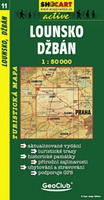 Shocart 11 LOUNSKO, DŽBÁN - Laun - Krugwald  / Wandelkaart Tsjechie