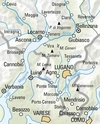 Fietskaart 18 Lugano - Locarno - Bellinzona ( Tessin ) | Kümmerly+Frey