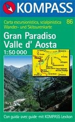 Kompass wandelkaart 86 Gran Paradiso-Valle d' Aosta