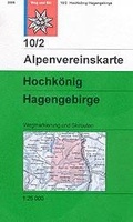 Alpenvereinskarte 10/2 Hochkönig/Hagengebirge - - wandelkaart Oostenrijk