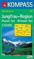 Wandelkaart 84 Jungfrau-Region Thuner und Brienzer See  Berner-Oberland | Kompass