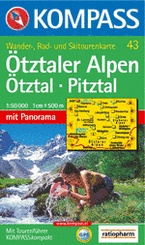 Wandelkaart 43 Ötztaler Alpen-Ötztal-Pitztal