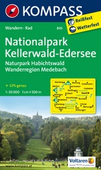 Wandelkaart WK 845 Nationalpark Kellerwald-Edersee | Kompass