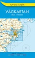 Landkaart - wegenkaart 129 Stockholm vagkarten - Zweden | Lantmariet