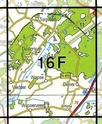 Topografische kaart / Wandelkaart 16F Diever