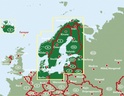 Landkaart- wegenkaart Noord Europa - Scandinavië | Freytag und Berndt