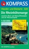 Kompass wandelkaart 829 Die Rheinhohenwege