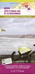 Fietskaart 36 Noord Frankrijk: Côte d´Opale Sud et le Boulonnais - Les deux Caps, Hardelot, Le Touquet, Berck | Fietskaart.be - Sportoena