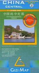 Wegenkaart - Landkaart 02 Centraal China | Gizi map