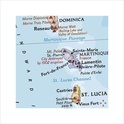 Wandkaart - landkaart West Indies - Caraibisch gebied | National Geographic plano geplastificeerd