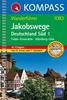 Wandelgids Jakobswege Duitsland teil 1 Süd (Fulda - Einsiedeln - Nürnberg - Ulm) St. Jacobsroute | Kompass 1083