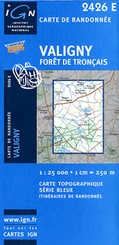 Wandelkaart 2426E - 2426 E Valigny  Foret De Troncais  ( Auvergne - Allier ) topografische kaart | IGN