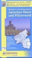 Wandelkaart Wandern und Radwandern zwischen Rhein und Pfälzerwald - Pfalz | Lverma Pfalz