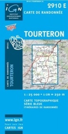 Wandelkaart - Topografische kaart 2910E Tourteron | IGN - Institut Géographique National