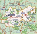 Wegenkaart - landkaart - autokaart 329 Correze - Dordogne | Michelin Local