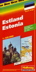 Wegenkaart - landkaart - Autokaart Estland | Hallwag