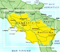 Wegenkaart - landkaart Campania e Basilicata, Campanië, Campanie -  fietskaart | Touring club Italiano TCI 1:200.000