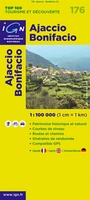 Wegenkaart - Landkaart 176 fietskaart Ajaccio - Bonifacio - Sartene - Corse du Sud - Corsica | IGN