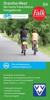 Fietskaart 04 Drenthe-West met Drents-Friese Wold ( met knooppuntennetwerk| Falk
