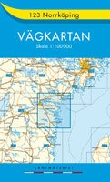 Landkaart - wegenkaart 123 Norrköping vagkarten - Zweden | Lantmariet