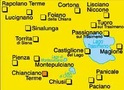 Wandelkaart fietskaart 662 Lago Trassimeno Val di Chiana, Chianciano Terme - Toscane - Umbrië | Kompass