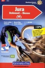 Fietskaart 03 Jura, Delemont - Bienne | Kümmerly+Frey