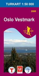 Wandelkaart 2427 Oslo Vestmark , topografische kaart Turkart Noorwegen | Statens - Ugland IT