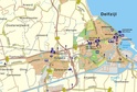 Wandkaart Provincie Groningen - topografische wegenkaart met ophangsysteem | uitg 12 prov.