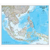 Wandkaart Zuidoost Azië - Southeast Asia Political Map | National Geographic