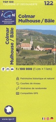 Wegenkaart - Landkaart 122 fietskaart Colmar - Mulhouse - Bale | IGN
