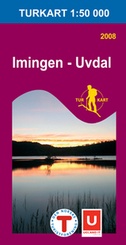 Wandelkaart 2704 Imingen - Uvdal -  topografische kaart - turkart Noorwegen | Statens - Ugland IT