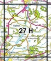 Topografische kaart / Wandelkaart 27H Heeten