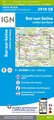 Topografische kaart - Wandelkaart 2918SB Bar-sur-Seine | IGN - Institut Géographique National