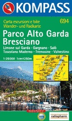 Wandelkaart 694 Parco Alto Garda Bresciano | Kompass