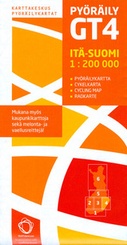 GT4 Wegenkaart - Landkaart - Fietskaart GT 4 Cycling Map Itä-Suomi - eastern Finland - oost Finland, 1:200.000 | Karttakeskus
