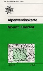 Wandelkaart Mount Everest | Chomolongma Nr 0/2 - Nepal | Alpenvereinskarte