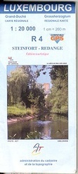 Wandelkaart Luxemburg R4 Steinfort - Redange - Septfontaines