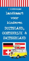 Landkaart Kidskompas - landkaart voor kinderen Duitsland, Oostenrijk & Zwitserland | Buro Kakelbont