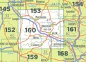 Wegenkaart - Landkaart 160 fietskaart Marmande - Agen - Périgord | IGN
