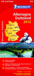 Wegenkaart - landkaart Michelin 718 Duitsland 2012 | Michelin 