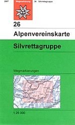 Wandelkaart - Alpenvereinskarte 26 Silvretta Gruppe | OAV